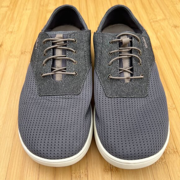 OluKai‎ Men's Nohea Moku Grey sneakers with drop heel grey perforated front 44.5 - Picture 4 of 12